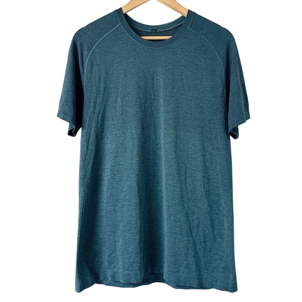 Lululemon Metal Vent Tech Short Sleeve 2.0 Mens Medium Teal *EUC